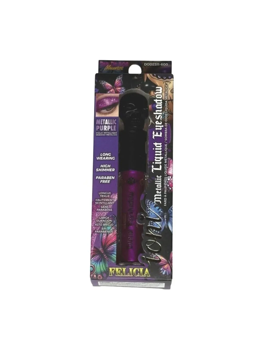 Ioni Metallic Liquid Eyeshadow Purple Shimmer Long Wear Makeup New
